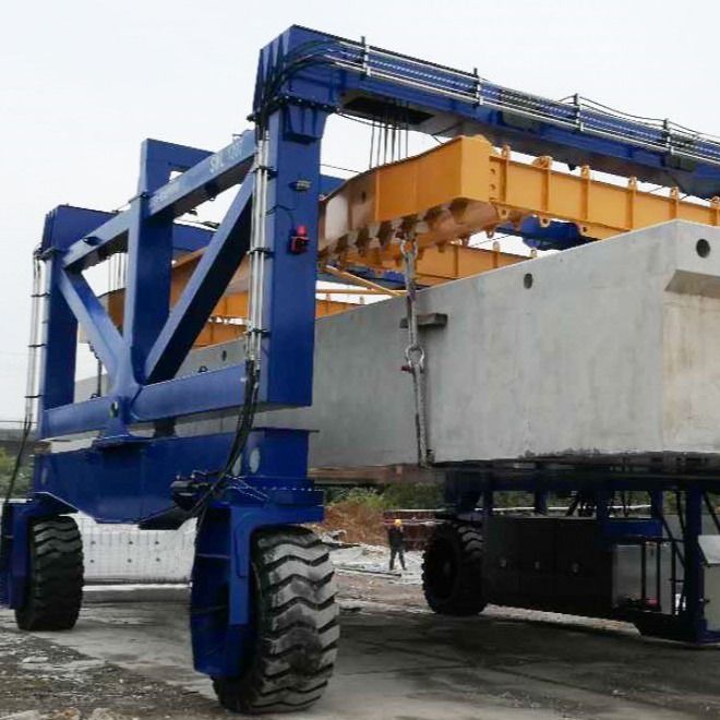 Prefab House Straddle Carrier Crane 120T Highly Customized Straddle Carrier Container Crane