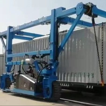 Reliable 35T Straddle Carrier Crane 3km/H Cargo Container Crane