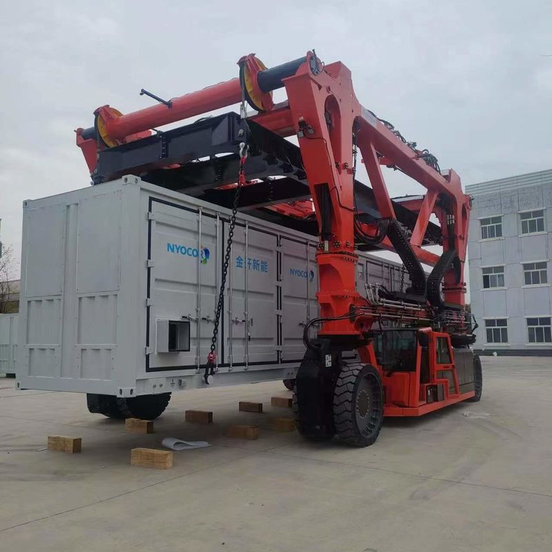 SPEO Container Lifting Vehicle , Orange Port Container Crane Truck For Steel Factories