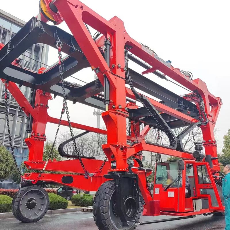40T Industrial Straddle Carrier Truck 7km/H 3km/H With Remote Control