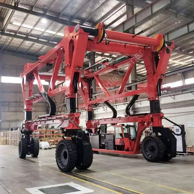 80T Container Straddle Crane, Mobile Gantry Crane Truck, Container ...